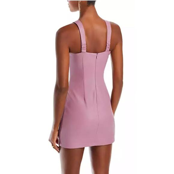 Lucy‎ Paris Sweetheart Faux Leather Mini Dress in Purple, Size XL - Picture 8 of 12